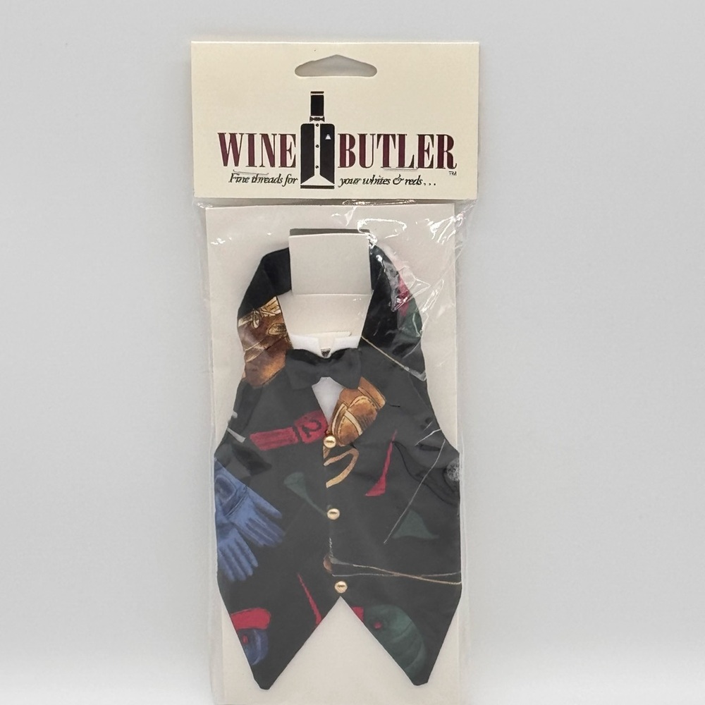 Golf-Themed Wine Bottle Tuxedo Vest